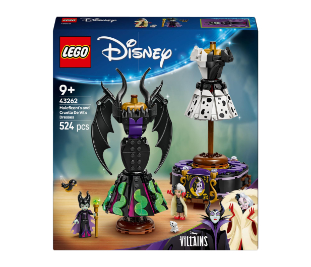LEGO Disney Princess 43262 Suknie Diaboliny i Cruelli De Mon - 1308199 - zdjęcie